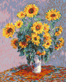 "ФРЕЯ" MET-PNB/PL-003Набор для раскрашивания по номерам 50 х 40 см "Клод Моне, Подсолнухи" "Атекс" г. Пермь