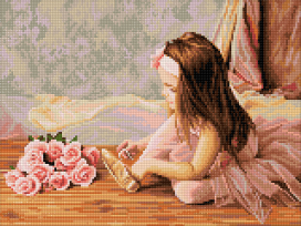 "ФРЕЯ" ALVA-02 Кристальная мозаика (алмазная вышивка) "Первое выступление" 40 х 30 см "Атекс" г. Пермь