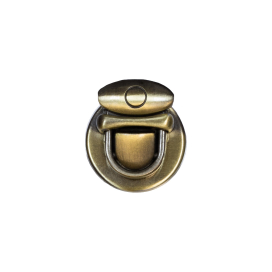 "Gamma" LBZ-10B замок для сумки 25 х 22 мм в пакете с картонным еврослотом 1 шт под бронзу "Атекс" г. Пермь