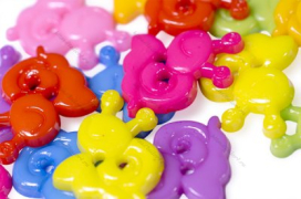 Пуговицы детские "Улитка" 15 мм 2 прокола 10 шт "Атекс" г. Пермь