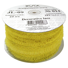 Тесьма декоративная "BLITZ" JL-09 25мм 16.5м ± 0.5м СК "Атекс" г. Пермь