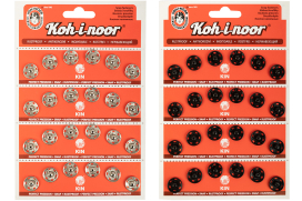 "KOH-I-NOOR" Кнопки пришивные 10 (KIN1000 №5) металл d 13 мм 4 x 6 шт "Атекс" г. Пермь