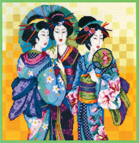 023-0386 "Красавицы из Киото" 40.6x40.6 см "Атекс" г. Пермь