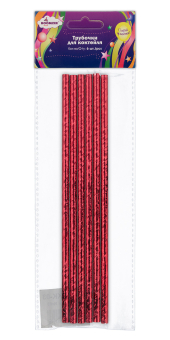 "BOOMZEE" TKK-03 Трубочки для коктейля бумажные 6 шт "Атекс" г. Пермь