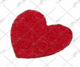 Изделие из фетра DMO 2 мм "Сердце" 30 х 28 мм красный 3 шт3 "Атекс" г. Пермь