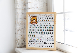 Панно "HobbyBe" фурнитура для игрушек глазки, носики "Атекс" г. Пермь