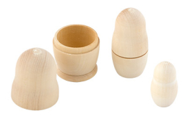 DE-039 "матрешка" дерево 3 места 10.5х5.5 см "Атекс" г. Пермь