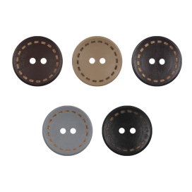 Пуговицы деревянные "BLITZ" DRN 0068 40 " ( 25 мм) 24 шт "Атекс" г. Пермь