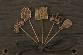 Prima Marketing Набор декоративных металл булавок ROMANCE NOVEL 6,3 см 5 шт PM-560034 "Атекс" г. Пермь