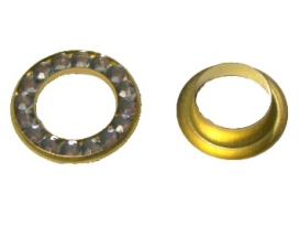 Люверсы со стразами 13мм 100шт ФД "Атекс" г. Пермь