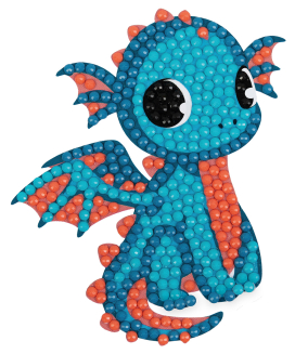 "ФРЕЯ" ALVM-078 Кристальная мозаика (алмазная вышивка) магнит "Дракончик" 8 х 9 см "Атекс" г. Пермь