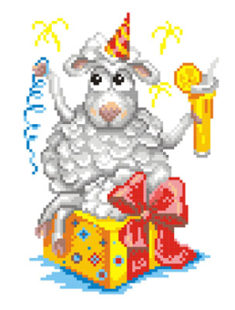 №426 "Новогодняя овечка" 21х30 см "Атекс" г. Пермь