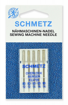 "Schmetz" Иглы для плоскошовных машин хромированные CF ELx705 №№ 80(2),90(3) 5 шт "Атекс" г. Пермь