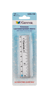 "Gamma" GSS-150 Лента клеевая сантиметровая ПВХ бумага 150 см х 2 см белый "Атекс" г. Пермь