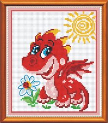 152 "Красный дракончик" 14х17 см "Атекс" г. Пермь