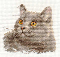 0-134 "Британский кот" 12х11 см "Атекс" г. Пермь