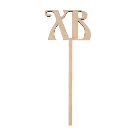 ВД-284 Украшение "ХВ" фанера 6х15 см "Атекс" г. Пермь