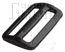 "GAMMA" SAR001 пряжка двухщелевая 1,5" (38мм) ЧЕРНЫЙ "Атекс" г. Пермь