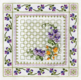 Ц-0575 "Пестрые цветы" 25.7х25.7 см "Атекс" г. Пермь