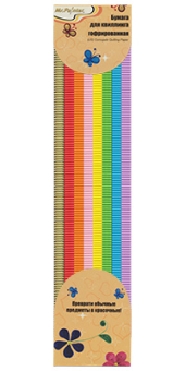 "Mr.Painter" ССР 11-13-40 13 мм 500 мм Бумага для квиллинга гофрированная ассорти "Атекс" г. Пермь