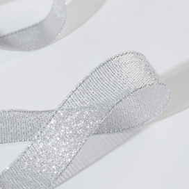 Лента парчовая 20 мм 23 ± 1 м под серебро "Атекс" г. Пермь