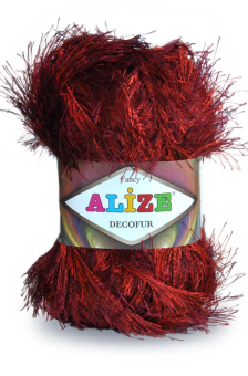 Пряжа ALIZE "DECOFUR" травка 100% полиэстер "Атекс" г. Пермь