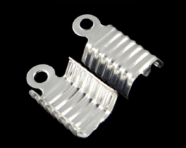 "Ars Hobby" Зажим для шнура с кольцом, 6х12 мм, 50 шт, серебристый СК CN-210034 "Атекс" г. Пермь