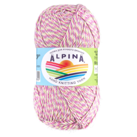 Пряжа ALPINA "LOLLIPOP" 100% хлопок 50 г 175 м ± 8 м "Атекс" г. Пермь