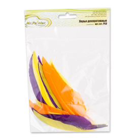 "Mr.Painter" PLU-05 "Перья декоративные" 12 - 15 см 24 шт ± 2 шт "Атекс" г. Пермь