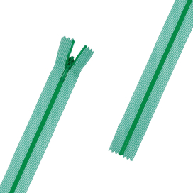 Молния Спираль н/р потайная т.3 G010S 20 см на сетчатой тесьме пластик 10 шт "Gamma" "Атекс" г. Пермь