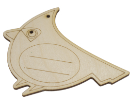 Заготовка для декорирования DMO "Птичка" 12 х 9,6см фанера "Атекс" г. Пермь