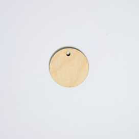 Заготовка для декорирования "Бирка" d 3 см фанера 5 шт "Атекс" г. Пермь