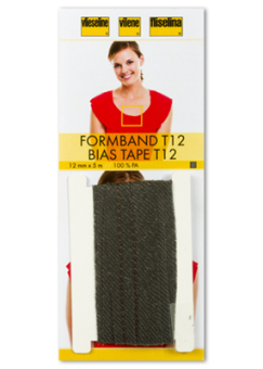 Тесьма усиленная Formband клеевая с прошивкой 12 мм 5 м "Атекс" г. Пермь