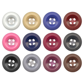 Пуговицы костюмные с проколами "GAMMA" RM 0014 34" (21 мм) 24 шт СК № А001 белый "Атекс" г. Пермь