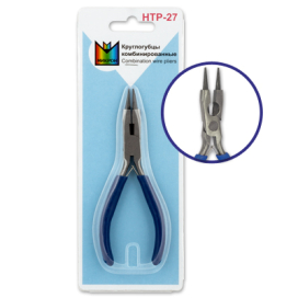 "Micron" Круглогубцы комбинированные HTP-27 металл в блистере "Атекс" г. Пермь