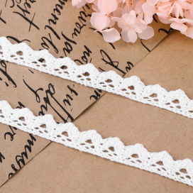 Кружево вязаное 14 мм 15 ± 1 м кипенно-белый "Атекс" г. Пермь