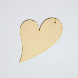 Заготовка для декорирования "Сердце" 8х5,5 см фанера 2шт "Атекс" г. Пермь