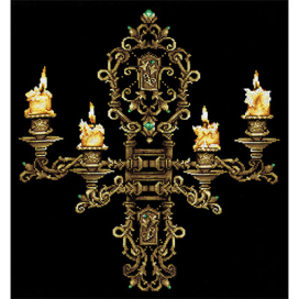 В-28 "Вечер при свечах" 43 х 48 см "Атекс" г. Пермь