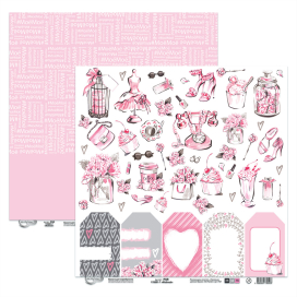 "Mr. Painter" Бумага для скрапбукинга PSR 170801 "#Моёмоё" 190 г/кв.м 30.5 х 30.5 см 2шт "Атекс" г. Пермь