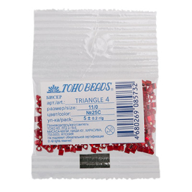 Бисер Япония "TOHO" 11/0 TRIANGLE №4 2.2 мм 5 х 5 г "Атекс" г. Пермь