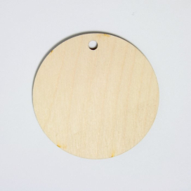 Заготовка для декорирования "Бирка" d 7 см фанера 2шт "Атекс" г. Пермь