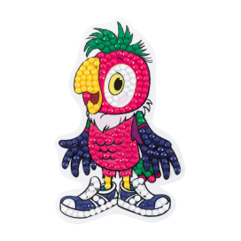 Кристальная (алмазная) мозаика "ФРЕЯ" CMF-ALVM-095  магнит "Попугай Кеша" 6 х 10 см "Атекс" г. Пермь