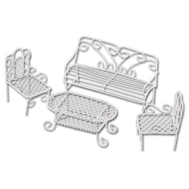 "Blumentag" MET-019 "мебельный гарнитур" металл 4 шт 11х4.5х8; 4x4.5x7; 9x4.5x4 "Атекс" г. Пермь