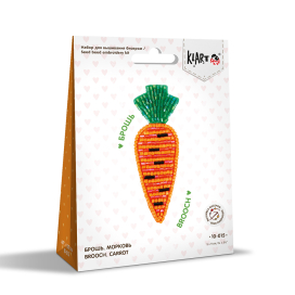 10-015 "Брошь. Морковь" 3 x 9 см "Атекс" г. Пермь