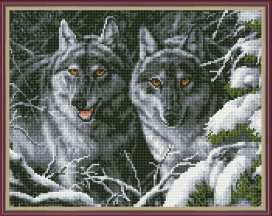 Алмазная мозаика круглые стразы QA204693 40x50 см "Атекс" г. Пермь