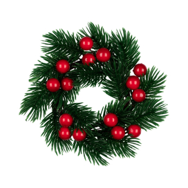"Blumentag" WDF-10 Декоративный венок 12 см 1 шт 01 венок с ягодами "Атекс" г. Пермь