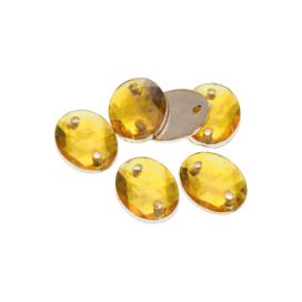 Стразы пришивные "Овал" 8 х 10 мм 10 шт "Атекс" г. Пермь