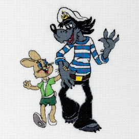 "Klart" набор для вышивания CMF-8-570 "Ну, погоди!" 16  х 19  см "Атекс" г. Пермь