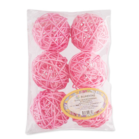 "Blumentag" BRF-7 Шары декоративные из ротанга 7 см 6 шт "Атекс" г. Пермь