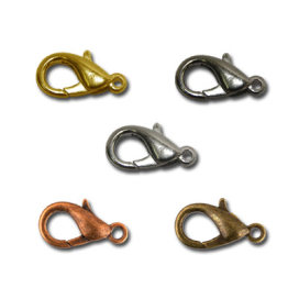 Замок для бус "карабин" средний DS-01 50 шт ± 2 шт "Zlatka" "Атекс" г. Пермь